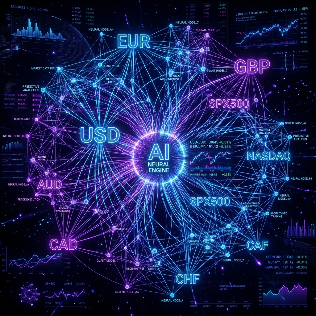 VFX Trade AI Neural Network Ecosystem Mockup